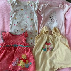 Winnie the Pooh baby girl clothes 3/6m