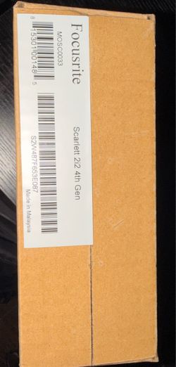 Focusrite Scarlett 2i2 4th Gen – BRAND NEW / FACTORY SEALED