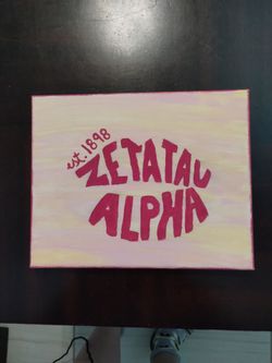 Zeta Tau Alpha art 10" x 8"