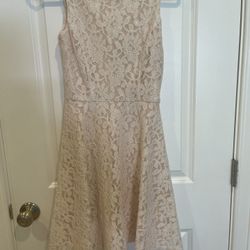 Juniors/Women’s short, lace, Blush Colored Dress—Size Small-New