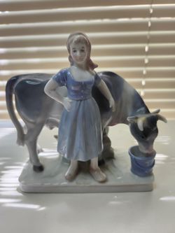 Farmer Girl Figurine