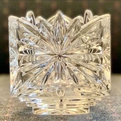 Mikasa Fire Blossom Triangle Crystal Candle Holder