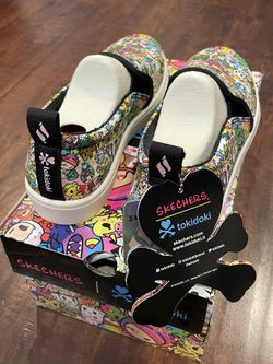 憧れの Skechers X Sale for 6 On Slip Shoes Sneakers Women Tokidoki フラワー・リース