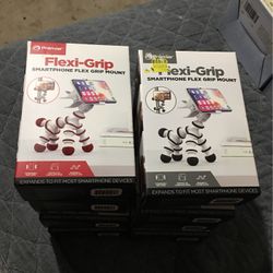 Smartphone Holder Mount Red Or Black  Flex Grip 