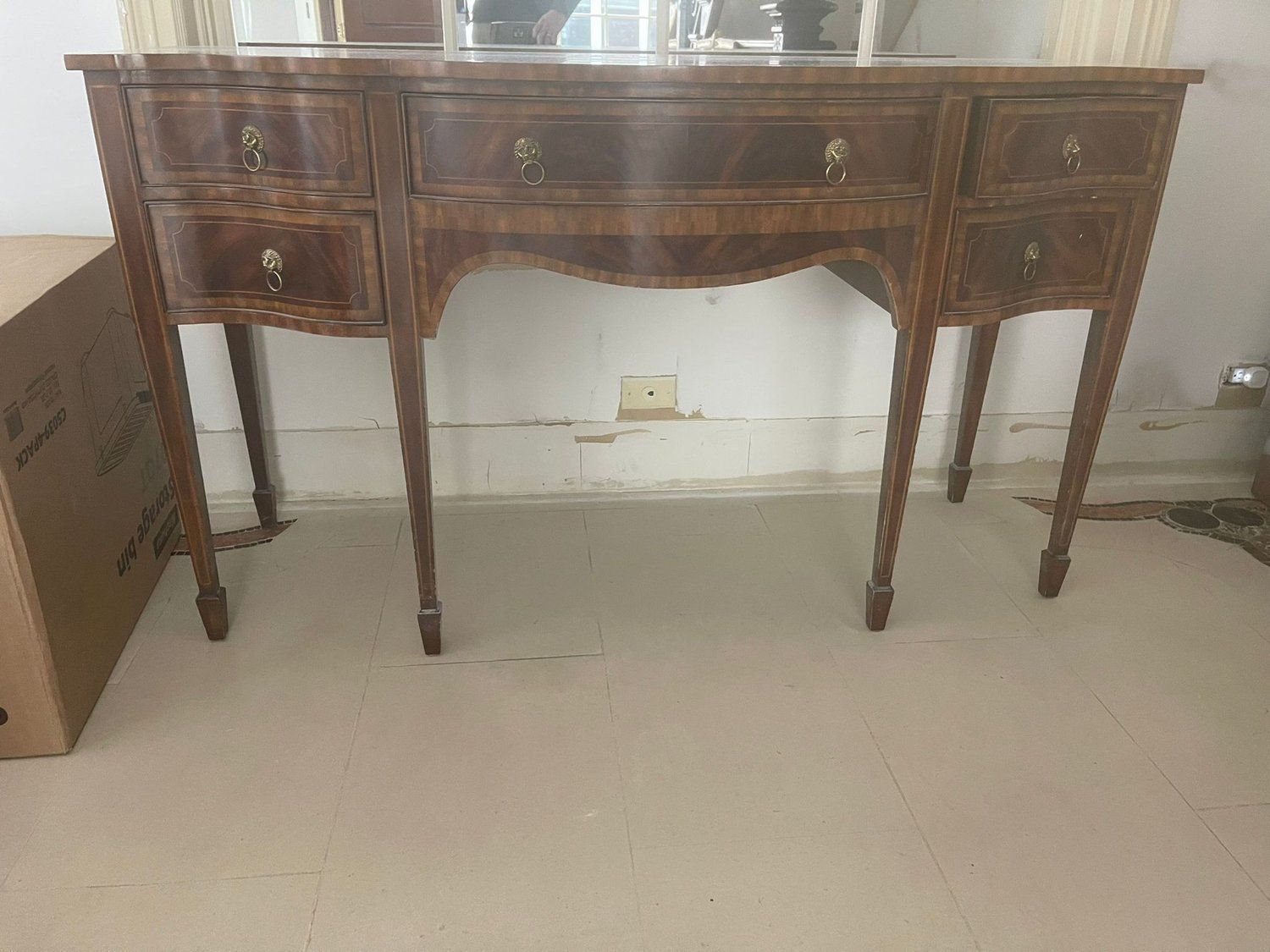 MAITLAND SMITH Federal Style Figural Mahogany Sideboard