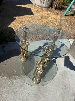 Antique gold table