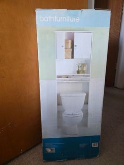 White Etagere (over the toilet shelf)