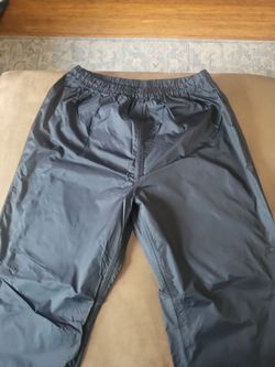 REI Elements Black Nylon Wind Pants