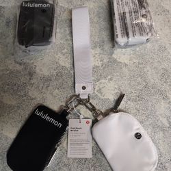 Lululemon Keychain Wallet Wristlet Double Bag 