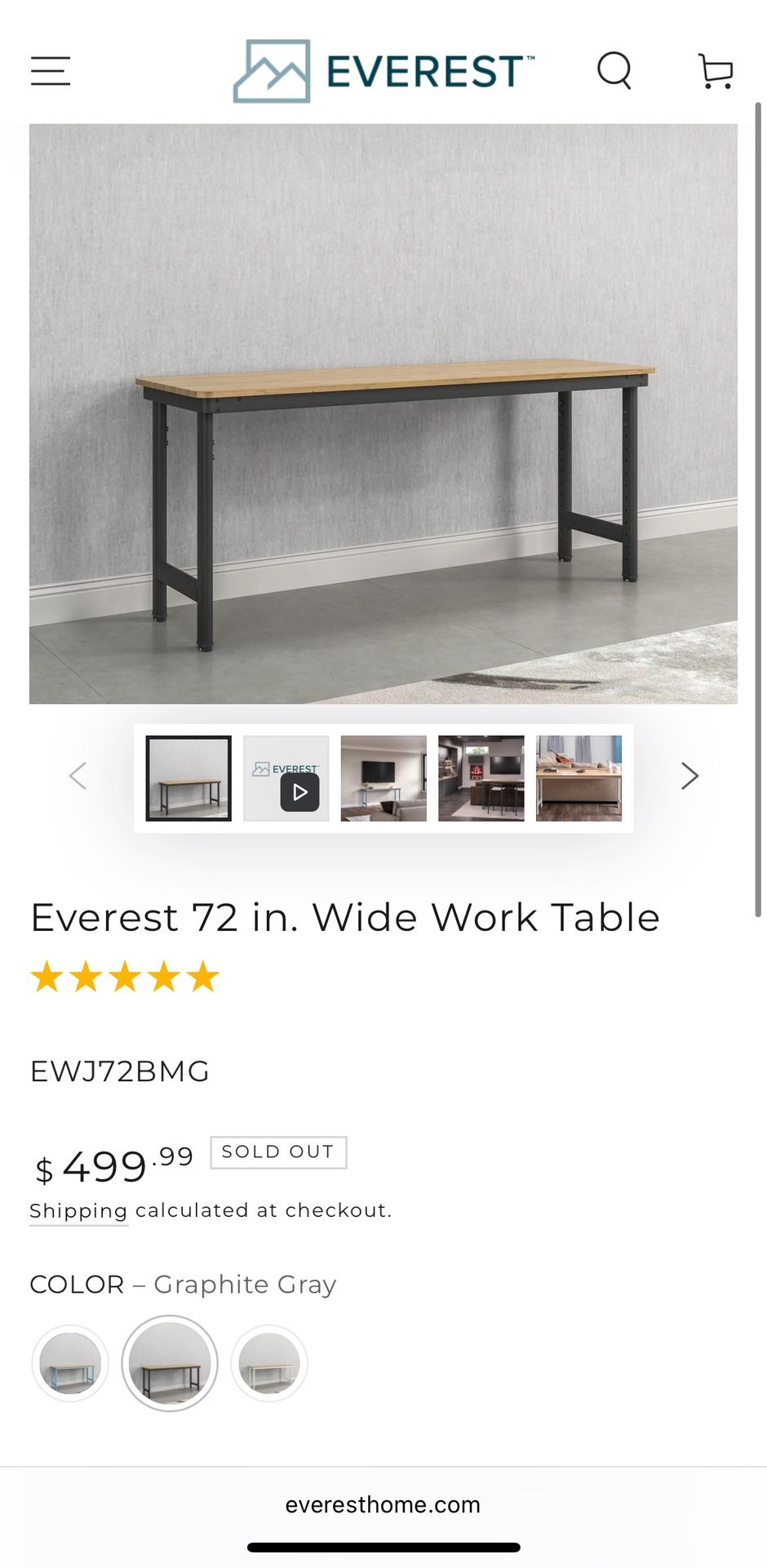 Everest Tall Cabinet & Work Table