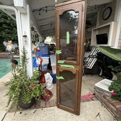 Wooden Curio Cabinet 