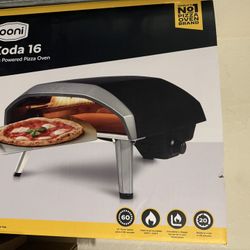 Ooni Koda 16 Gas Powered Pizza Oven With Pizza Cart, And Accessories