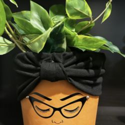 Handmade Face Pot.  (plant Is NOT Included)