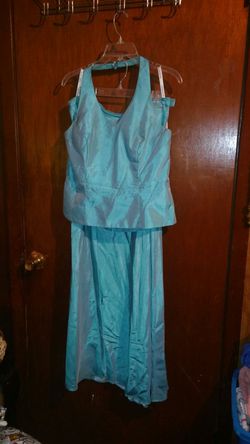 Bride's maid dress also used for prom dress two piece size top 12 and bottom 12