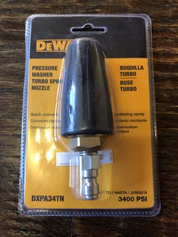 DeWalt DXPA34TN Pressure Washer Turbo Spray Nozzle Up to 3400 PSI