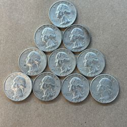 Silver Quarters (x10)(1963)