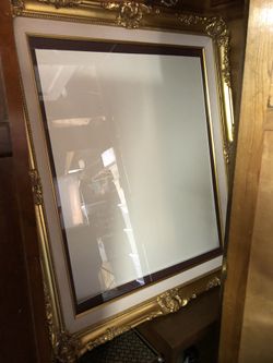 LARGE ART DECO PICTURE FRAME