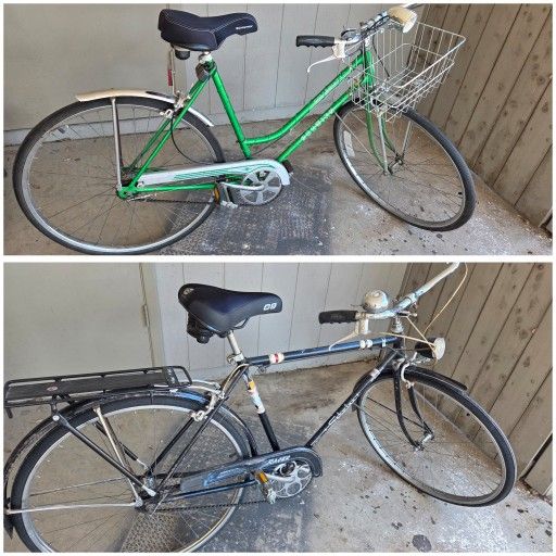 Hers and His Vintage Schwinn Cruisers