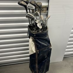 Old Golf Clubs With Bag  Vintage? No Idea