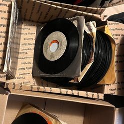 Lot Of 300  7" 45's Records 