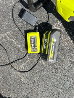 RYOBI 40V HP Brushless 16 in. Battery Chainsaw with 4.0 Ah Battery and Charger KIT