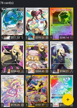 Pokemon collection full arts secret rare gold rainbow