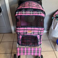 Pet stroller and pet clothes (everything in pics included) 