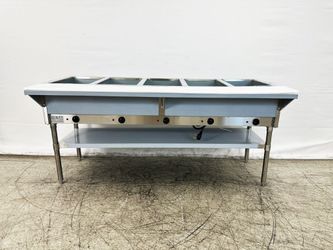 ETL 5 plate warmer steam and dry table 220v NH-5-220