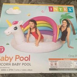 New Sealed Intex Unicorn Baby Pool