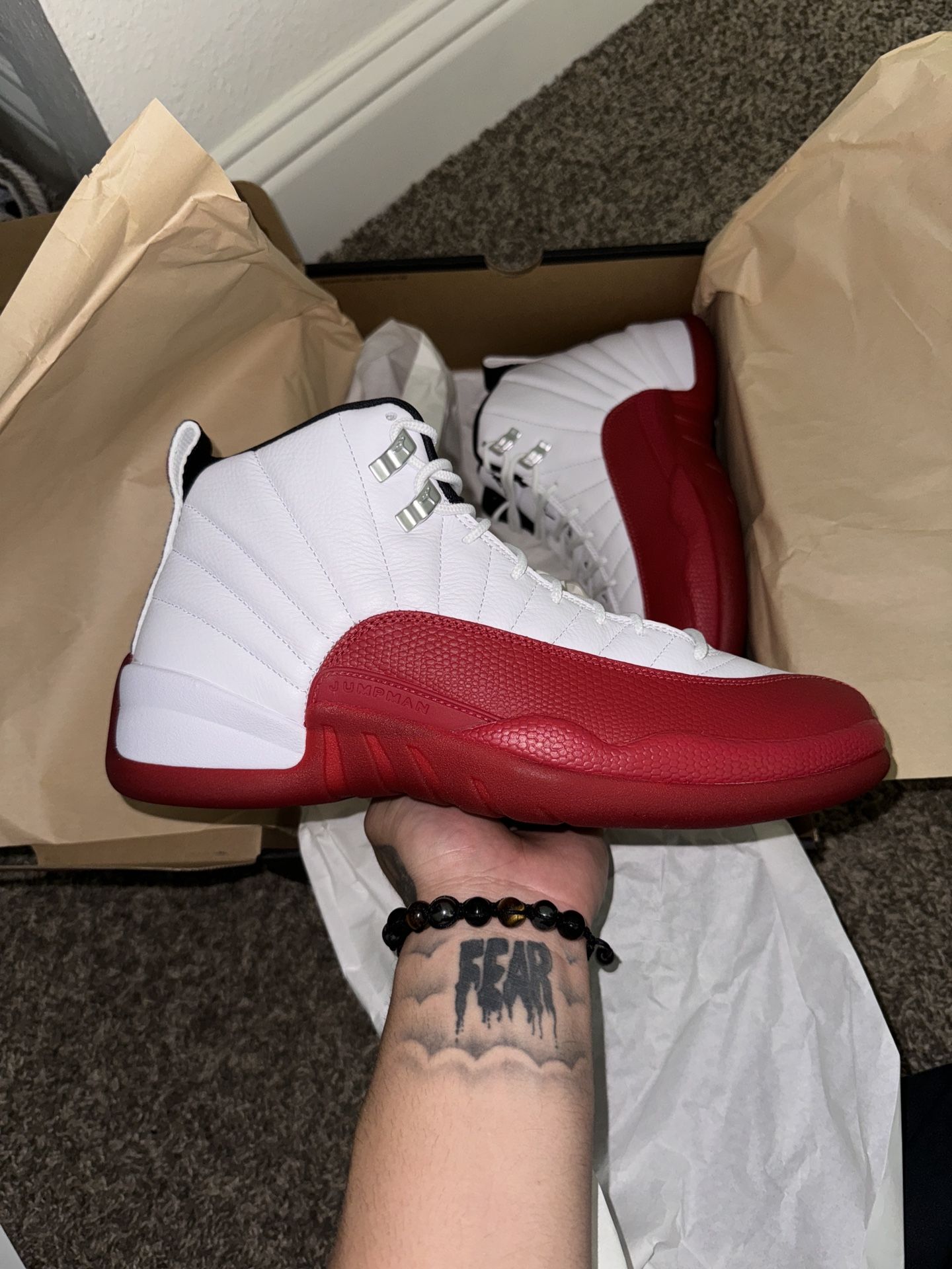 Jordan 12 - CHERRY SIZE 8.5 , 9 9.5,10,10.5,11,11.5,12,13