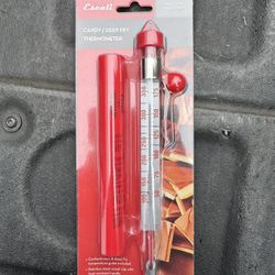 Candy Thermometer Deep Fry Thermometer with Pot Clip, Sugar Syrup Jam Jelly Oil Thermometer with Hanging Hook, Glass Food Thermometer Kitchen Cooking 