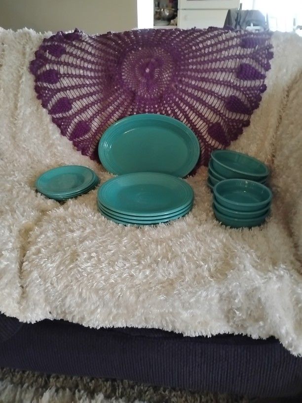 Teal Vintage Fiesta Set