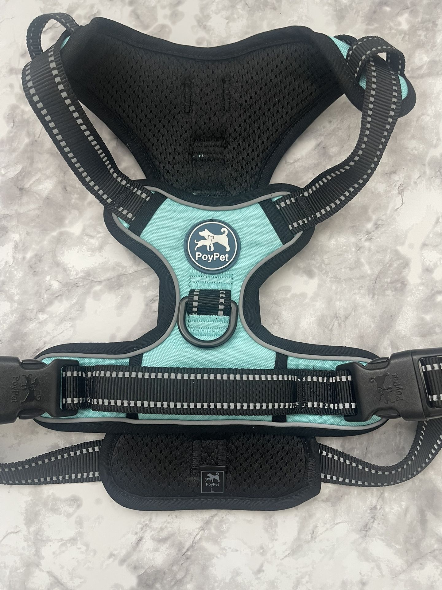 PoyPet No Pull Dog Harness Choke Front Clip Reflective Medium