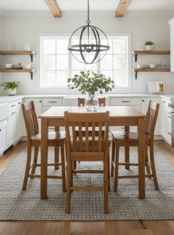 Solid Wood Farmhouse Dining Set