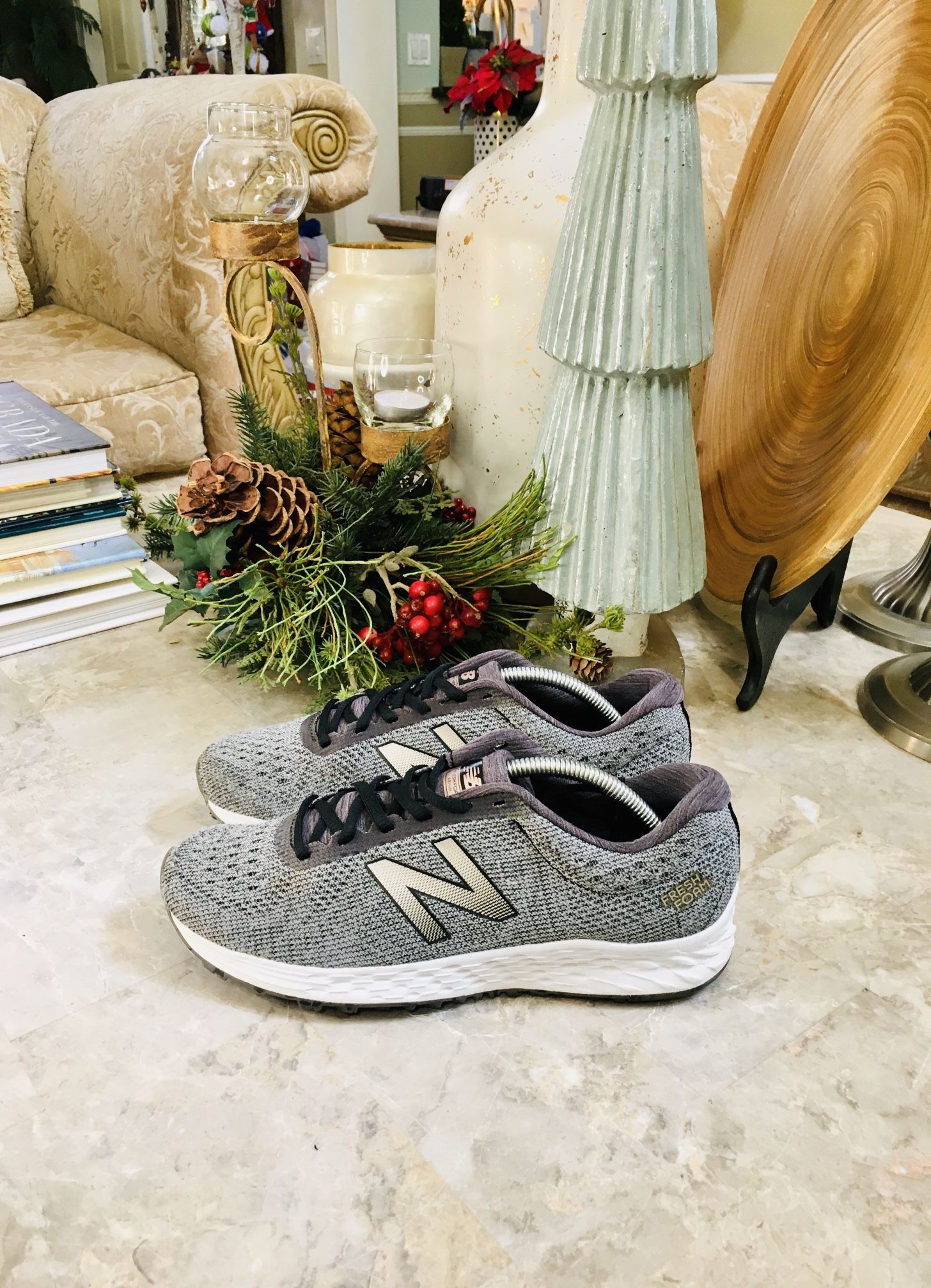 New Balance Womens Fresh Foam Arishi WARISS01 Gray Low Top Sneakers Shoes 8