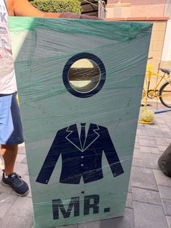 Mr. and Mrs Cornhole