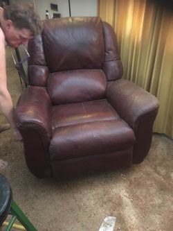 Leather Recliner $50
