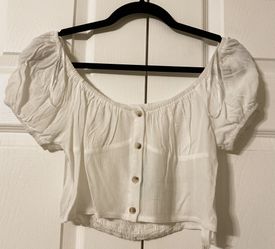 Button Crop Top