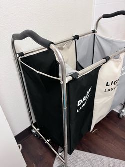 Colors separated Laundry hamper rolling