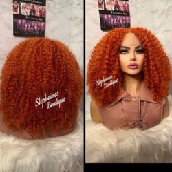 Human Hair Blended Lace Front Wig 