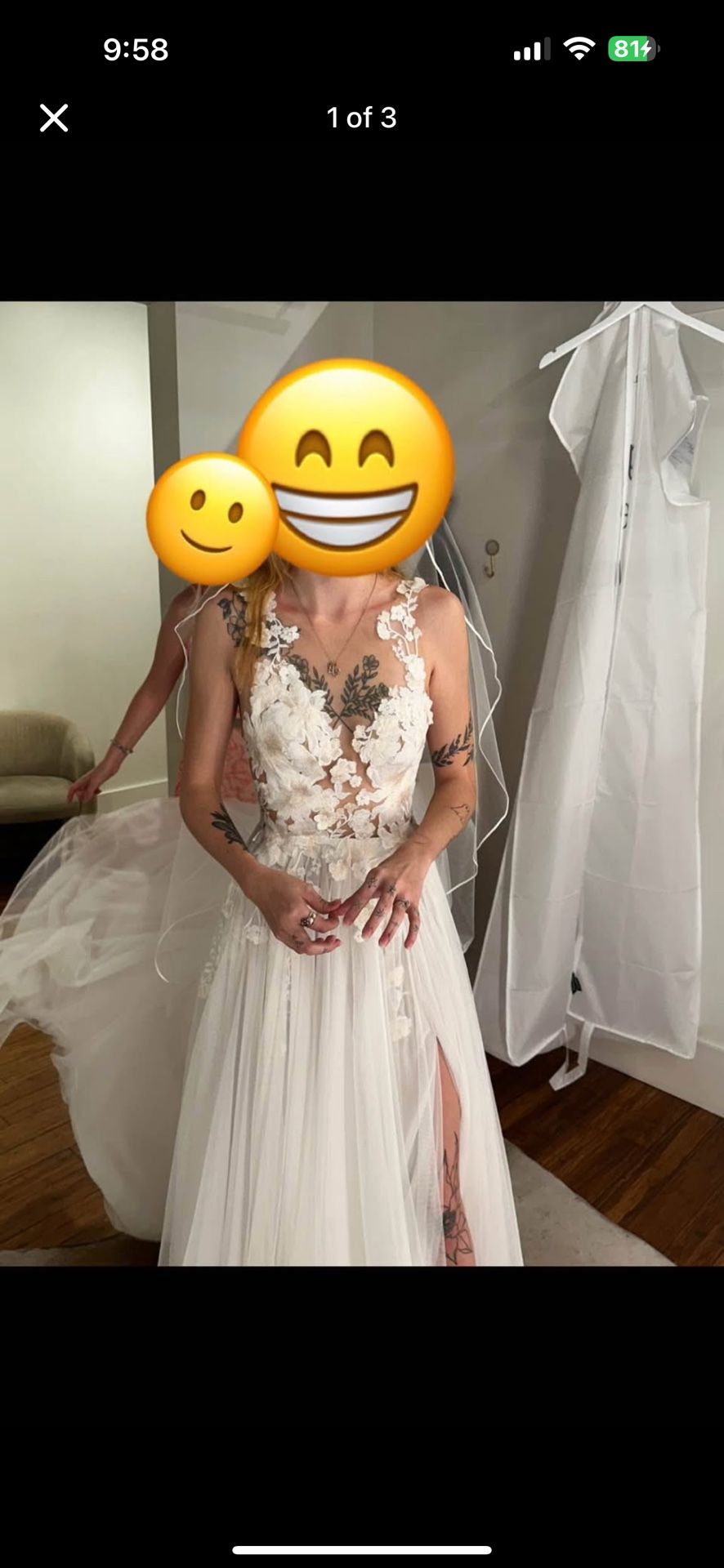 Wedding Dress And Veil
