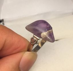 Large Natural Amethyst Ring
