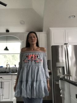 Free People Embroidery Flowers Shirt $40