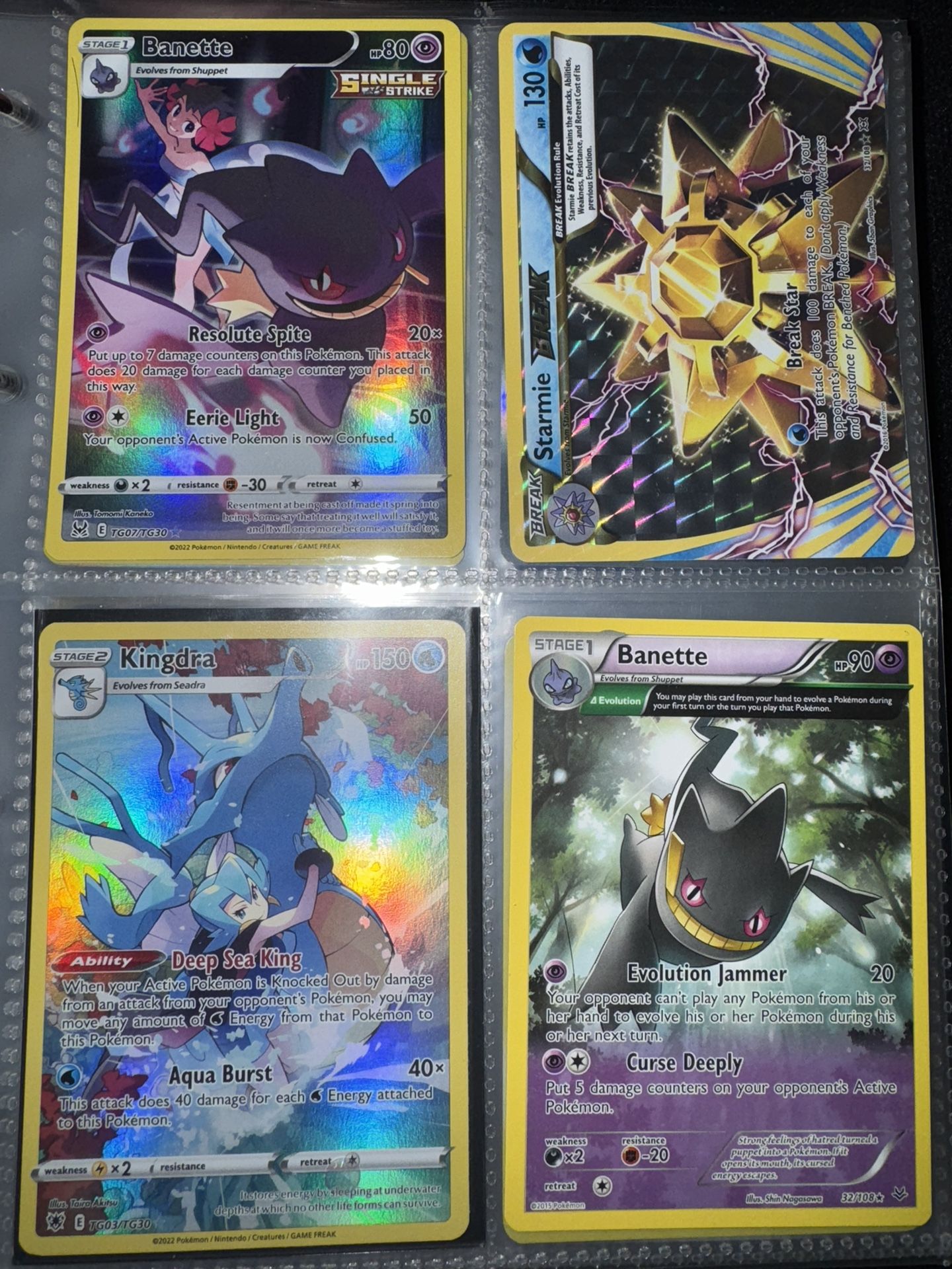 Lot Of 4 Pokemon Cards