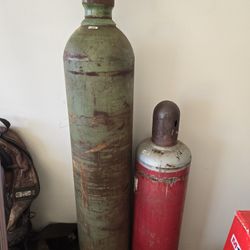 Oxygen And Acetylene Bottle Full