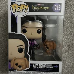 Funko Pop! & Buddy TV Marvel: Hawkeye - Kate Bishop with Lucky The Pizza Dog