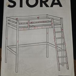 IKEA Full Size Mattress Loft Bed
