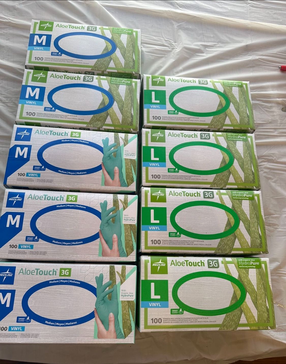 Latex, free, gloves, medium, and large only