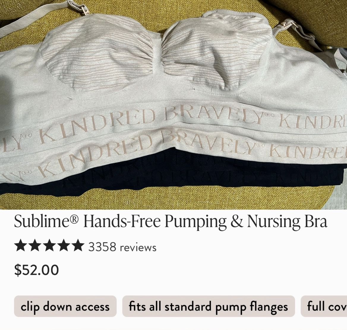 4 Kindred Bravely Hands Free Pumping and Nursing Bra