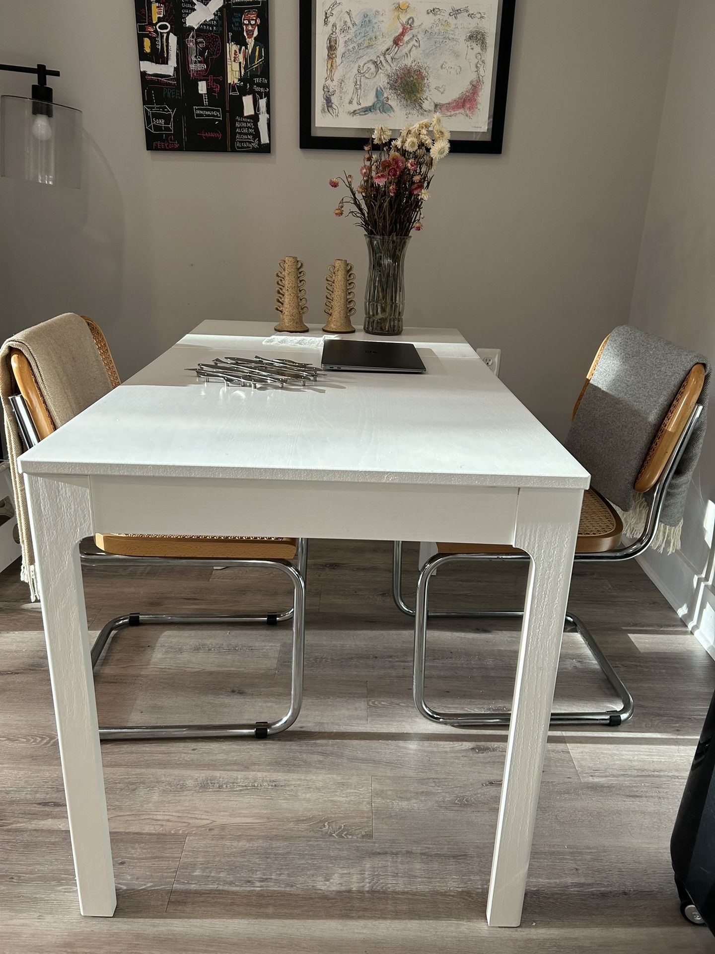 IKEA White Extendable Dining Table for Sale in Alexandria VA